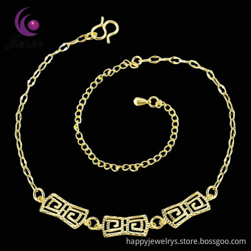 Jenia Top Quality Wholesale Gold Jewellery Charm Thin Anklet For Girls